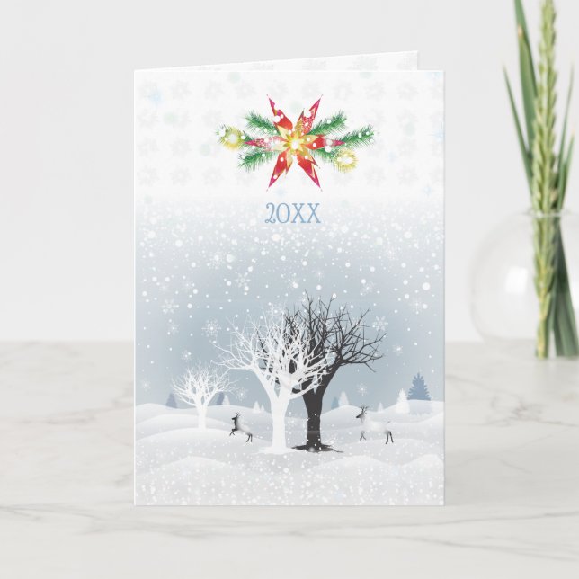 Nouvel An Noël 20XX Snowy Fairy Tale Art (Devant)