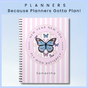 Nouvel An Nouveau Papillon Nom personnalisé Année