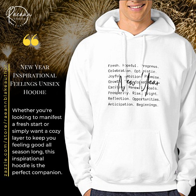 Nouvel an Sentiments inspirants Unisex Sweat - shi (Créateur téléchargé)