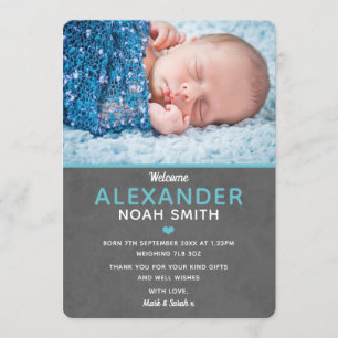 Nouvel enfant faire-part et carte de remerciements