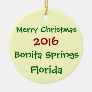 NOUVEL ORNEMENT 2016 DE NOËL DE BONITA SPRINGS LA