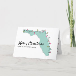 Nouvelle Accueil Floride Carte Lumières de Noël Dé