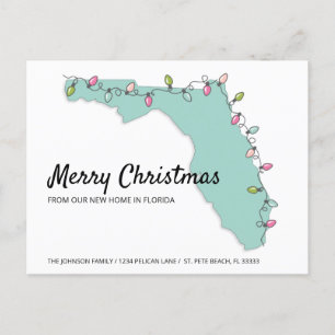 Nouvelle Accueil Floride Carte Lumières de Noël Dé