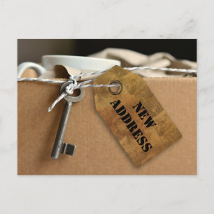 Nouvelle adresse - Carte postale de la maison ou d