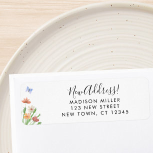 Nouvelle adresse de Wildflower Adresse de retour