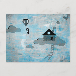 nouvelle adresse faire-part : singe dans les nuage