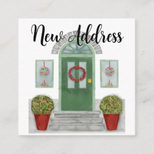 Nouvelle adresse Maison de Noël Carte de fermeture