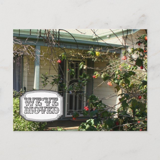 Nouvelle adresse Moving House Home Photo Carte pos (Devant)