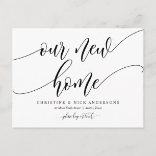 Nouvelle adresse résidentielle, carte postale Fair