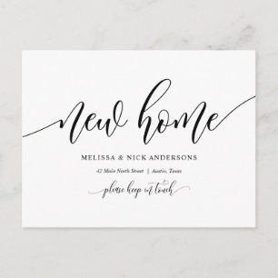 Nouvelle adresse résidentielle, carte postale Fair