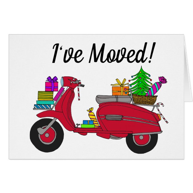 Nouvelle adresse Scooter de Noël classique (Devant horizontal)