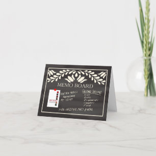 Nouvelle adresse Tableau noir - Carte de Noël