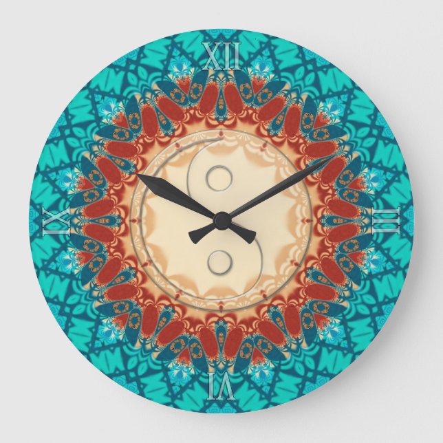 Nouvelle Age Feng Shui Maison Décor Mur Horloge (Recto)