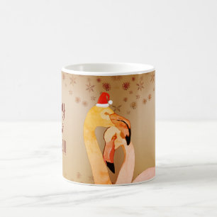Nouvelle Année, Mug Oiseaux Flamant Rose