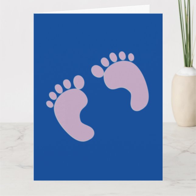 NOUVELLE BÉBÉ GARÇON Félicitations Carte de voeux (Devant)