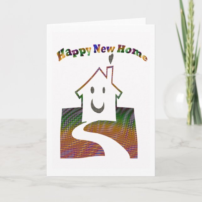 Nouvelle carte à la maison heureuse (Devant)