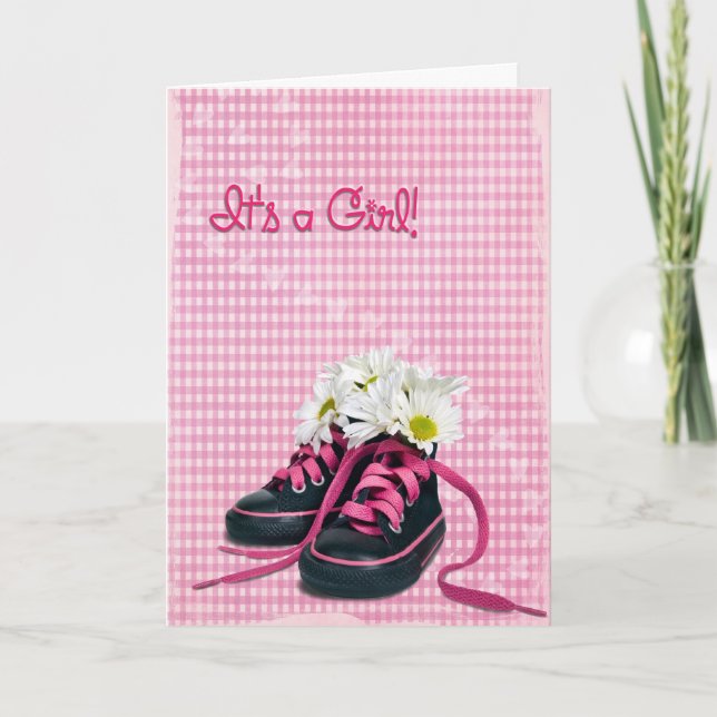 Nouvelle carte Basket fille bébé (Devant)