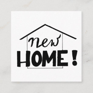 Nouvelle carte d'adresse de Handlettering
