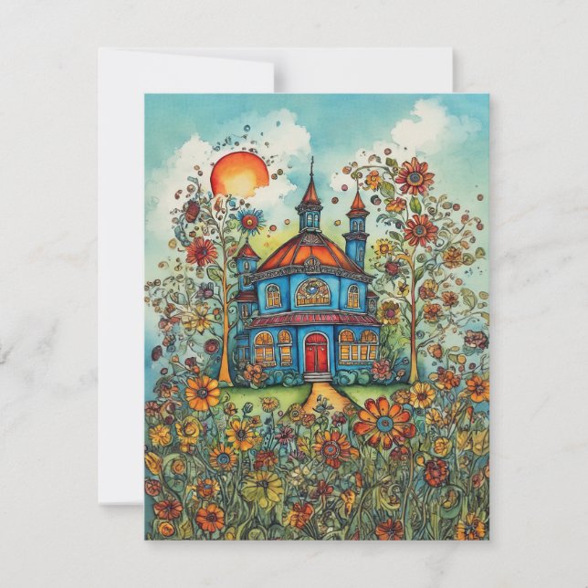 Nouvelle carte d'adresse Whimsical (Devant)