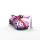 Nouvelle carte d'anniversaire de voiture de sweet