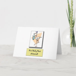 Nouvelle carte d'arrivée pour bébés