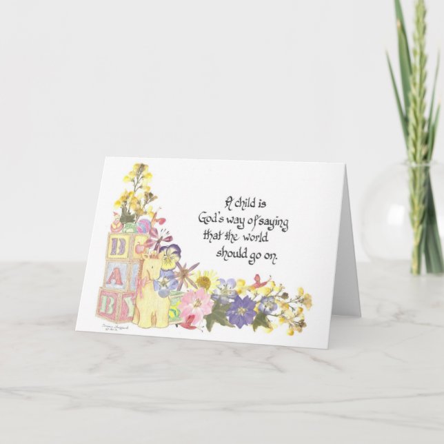 Nouvelle carte de bébé (Devant)