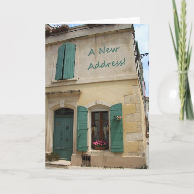 Nouvelle carte de Faire-part d'adresse (Devant)