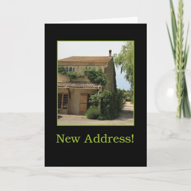 Nouvelle carte de faire-part d'adresse (Devant)