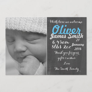 Nouvelle carte de faire-part de naissance de
