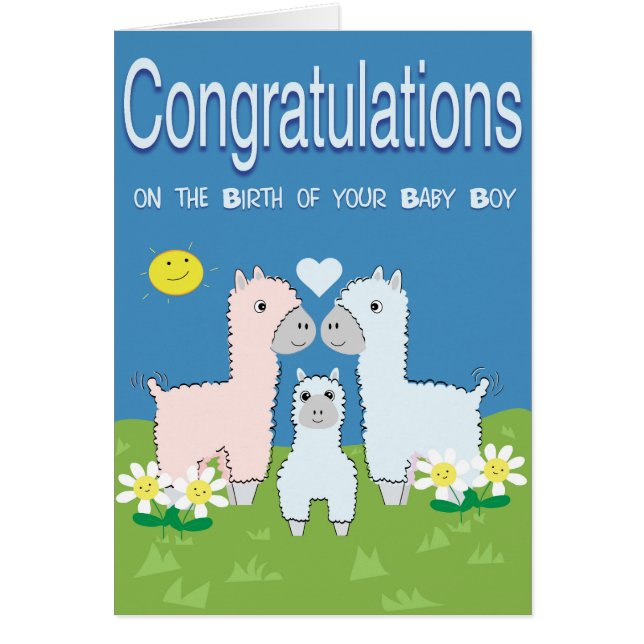 Nouvelle carte de félicitations de bébé (Devant)