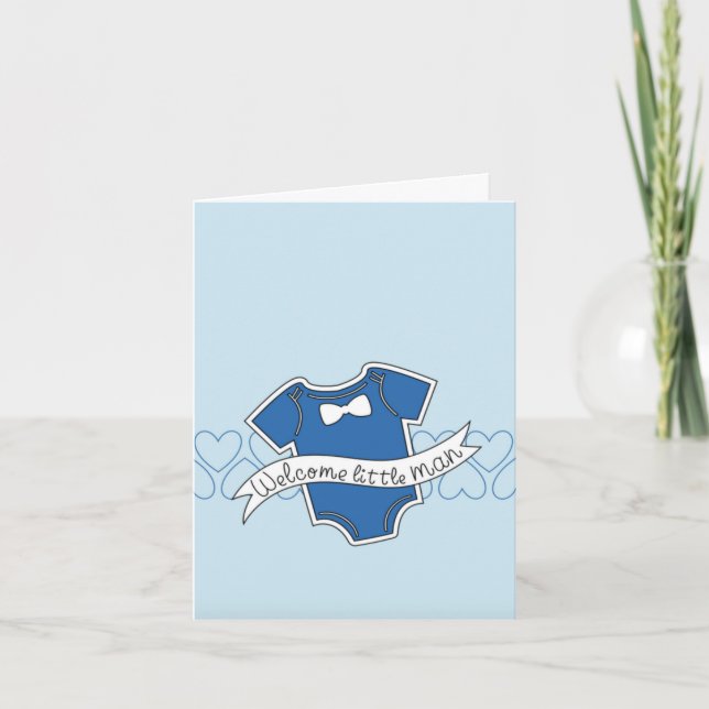 Nouvelle carte de félicitations de bébé de petit (Devant)