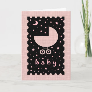 Nouvelle Carte de Félicitations Fille Bébé
