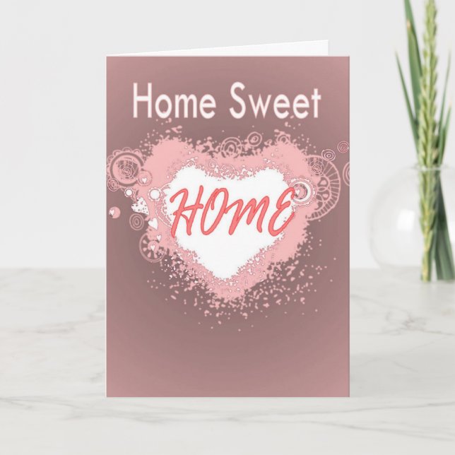 Nouvelle carte de félicitations Home (Devant)