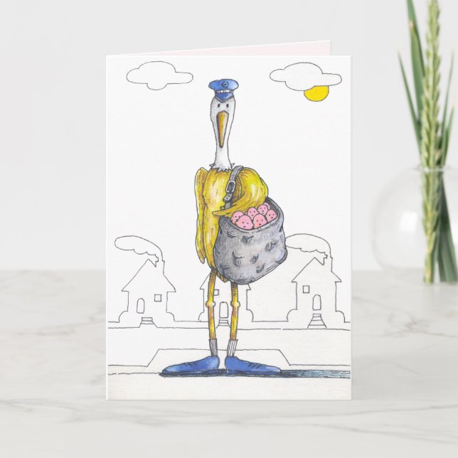 Nouvelle carte de félicitations pour bébé (Devant)