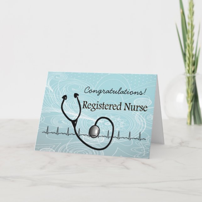 Nouvelle carte de félicitations pour les infirmièr (Devant)