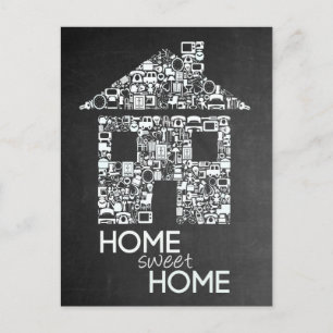 Nouvelle carte de note à la maison douce à la