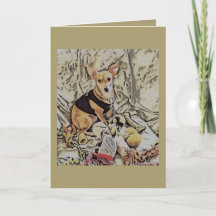NOUVELLE CARTE DE VOEUX DE CHIOT