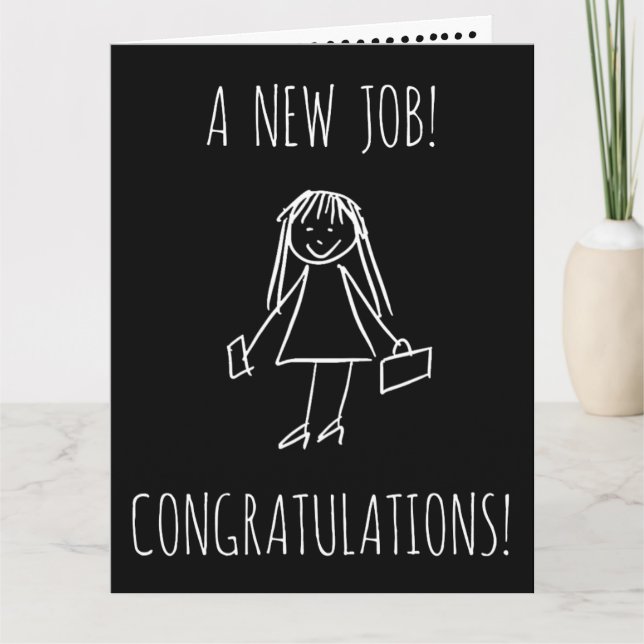 Nouvelle carte de voeux de la femme | du travail | (Devant)