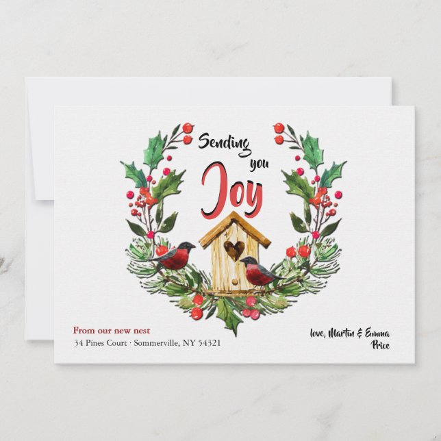Nouvelle carte de voeux de Noël (Devant)