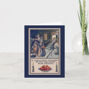 Nouvelle carte de voeux de Noël à la maison