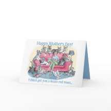 Nouvelle carte de vœux drôle pour la fête des mère