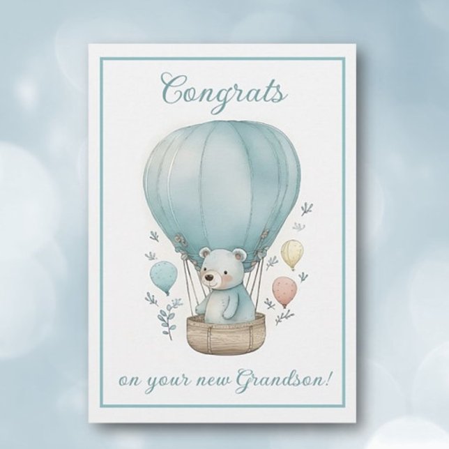 Nouvelle carte de voeux Grandson Congrats (Créateur téléchargé)
