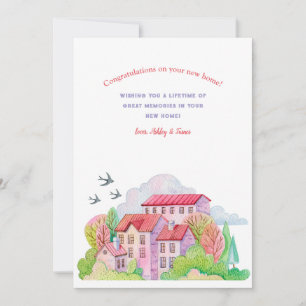 Nouvelle carte de voeux Home Springtime
