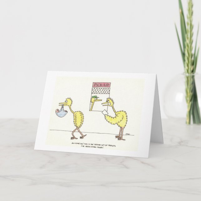 Nouvelle carte de voeux pour bébé (Devant)
