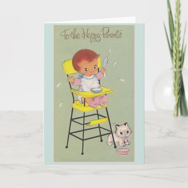 Nouvelle carte de voeux pour bébés (Devant)