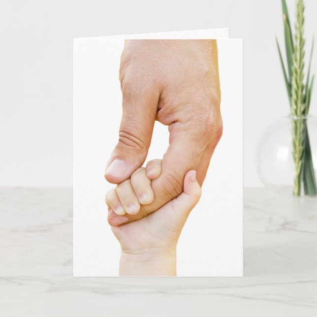 Nouvelle carte main bébé (Devant)
