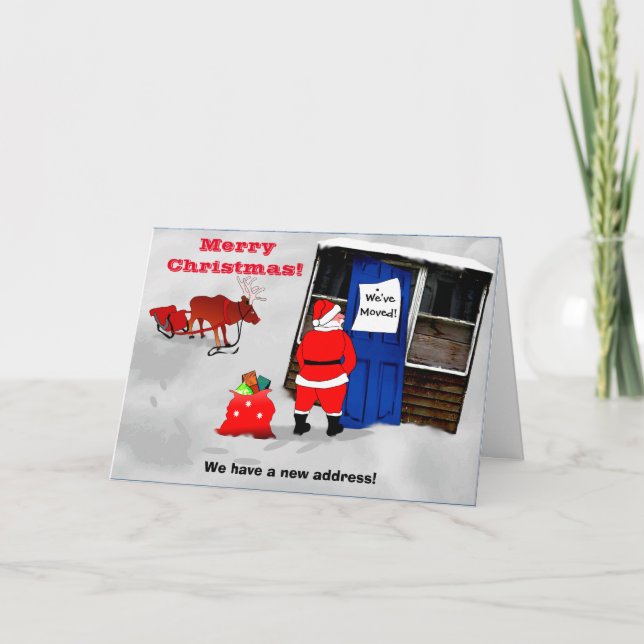 Nouvelle carte Noël d'adresse (Devant)