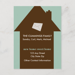 Nouvelle carte postale à la maison douce à la