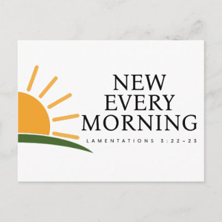 Nouvelle Carte Postale Chrétienne Chaque Matin