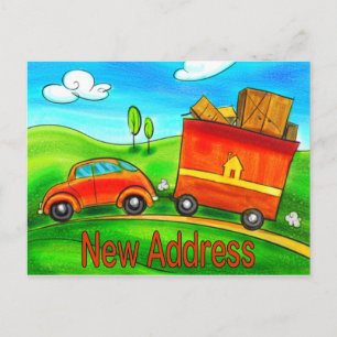 Nouvelle carte postale d'adresse